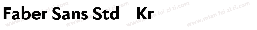 Faber Sans Std 65 Kr字体转换